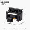 City Series Baby Pram DIY Building Block Various Open Room Furniture Toilet Appliances Model MOC Brick Gift Kid Toy For Children