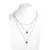 Retro  Square Long Pendant Necklace For Women Minimalist Multi Layer Clavicle Chain Sweater Chain Jewelry Gifts