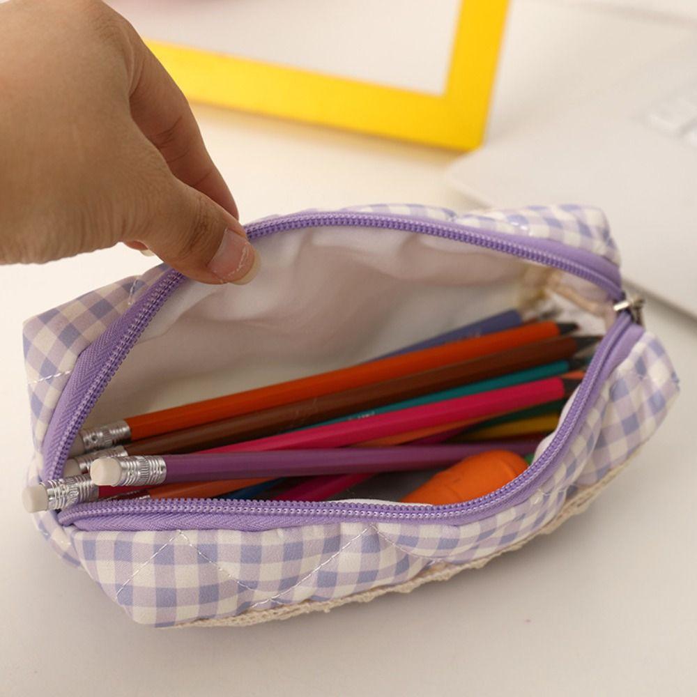 Large Capacity Pen Bag Portable Cosmetic Bag Simple Storage Bag  Students
