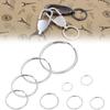 Metal Keychain Rings With Double Loop Nickel Finish For Key Holder Collection