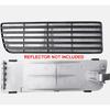 Front Bumper Side Reflector Grille Trim Cover,Left & Right Complete Set Replacement for VW Golf GTI MK3 Vento Jetta VR6