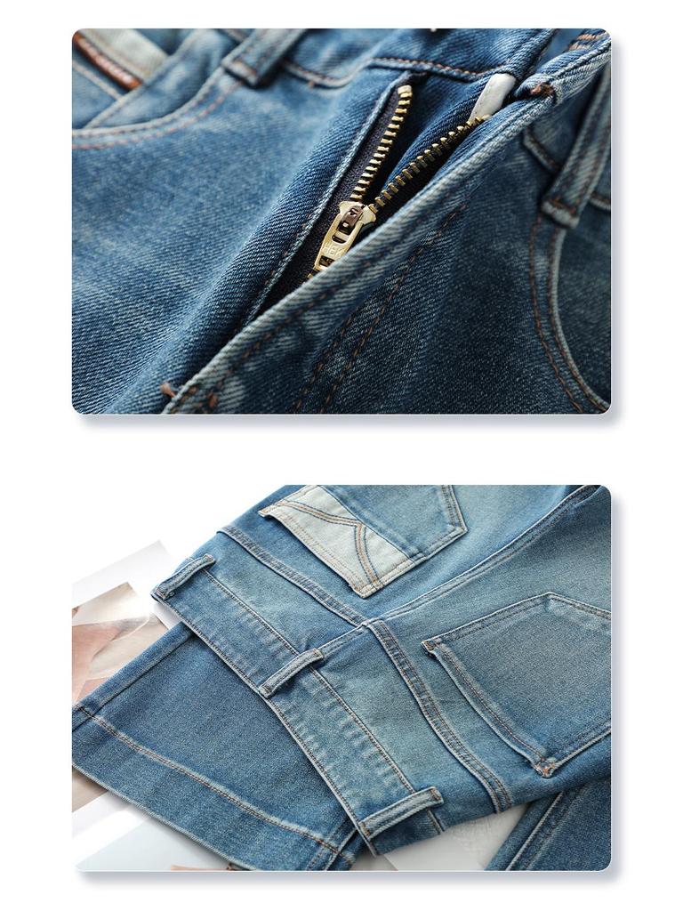 Women's Micro-Flared High-Waisted Jeans - 2025 Spring/Autumn Style