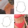 Summer Beach Punk Waist Belly Chain Belt for Women Alloy Dangle for Butterfly Decor Chain Dance Bikini Party Body Suppli