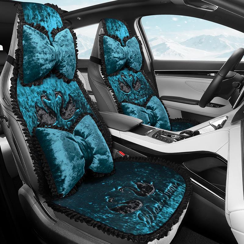 Warm Plush Seat Cushion for BYD Yuan, Song Pro, Qin Plus DMI, Dolphin, Seal, Destroyer 05
