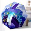 1pc Fantasy Cat Automatic Open/close Folding Umbrella, Compact Portable Travel Umbrella, Perfect Birthday/Christmas, Cute Umbrella, Durable