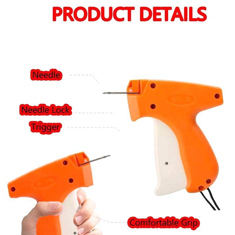 A84E-Quick Clothing Fixer, Stitchy Quick Clothing Fixer, Tagging-Gun For Clothing (Orange)