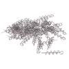 50Pcs Twist Lock Fishing Hook High Carbon Steel Spring Fishing Hook Swivels Spring for Saltwater Freshwater Fishing