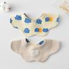 Korean Style A-Type Pure Cotton Double-Sided Baby Bib for 0-2 Years