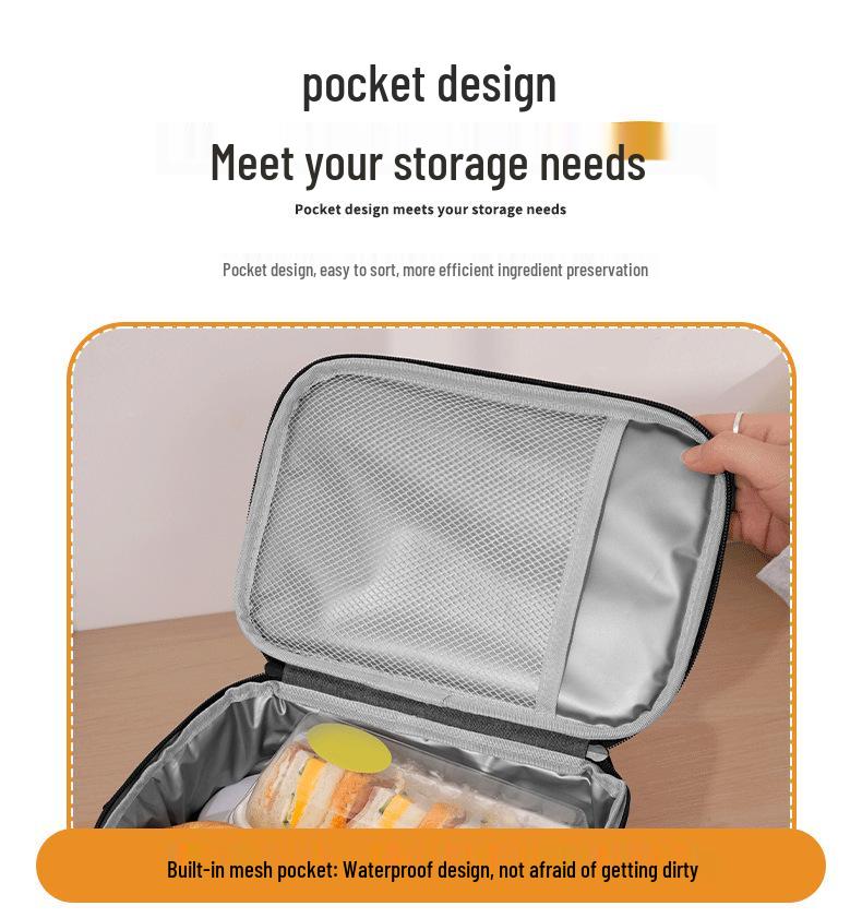 Waterproof Oxford Insulated Lunch Bag - Large Capacity, Portable, Single Shoulder Camping Picnic Bag