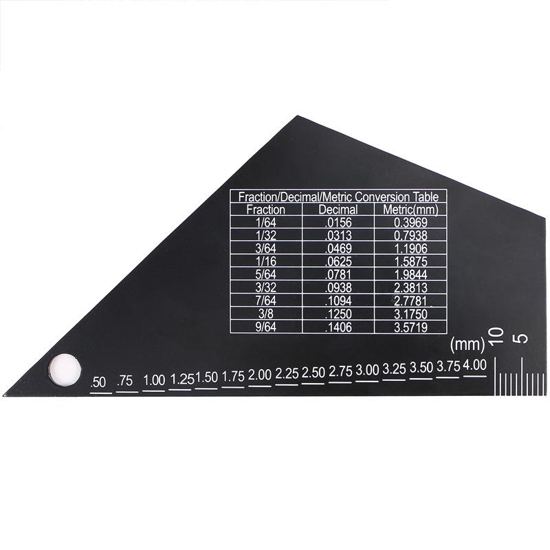 Black Stainless Steel Guitar Ruler for Acoustic & Electric Bass - Leveling & String Spacing Tool