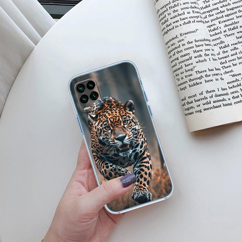 RA16 Leopard Transparent Phone Case for LG K22 K30 K40 K40S K41 K42 K50 K50S K51 K51S K52 K61 K62 K71 K92 Q60 Q61 V40 V50 V60