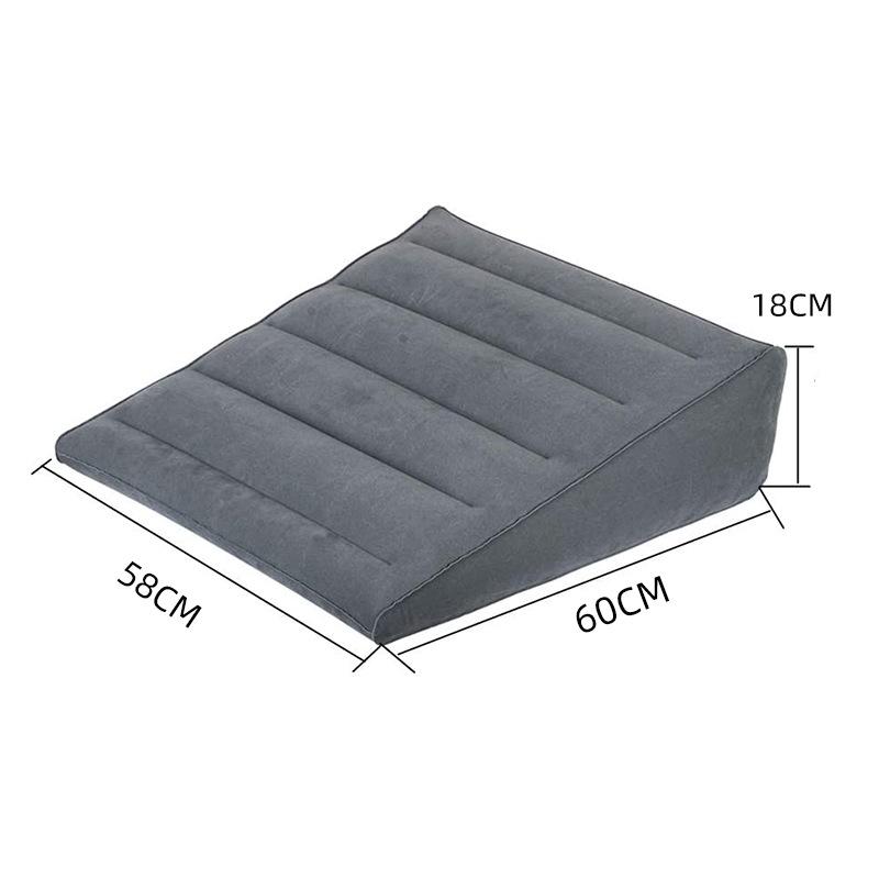 Blow Up Wedge Pillow Inflatable Cushion Head, Shoulder, Back, Leg Support Support Adjustable Travel Wedge Pillow for Bed Home