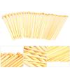 36pcs Knitting Needle Bleached Bamboo Single Tip Crochet for Sewing Clothes Shoes Gloves