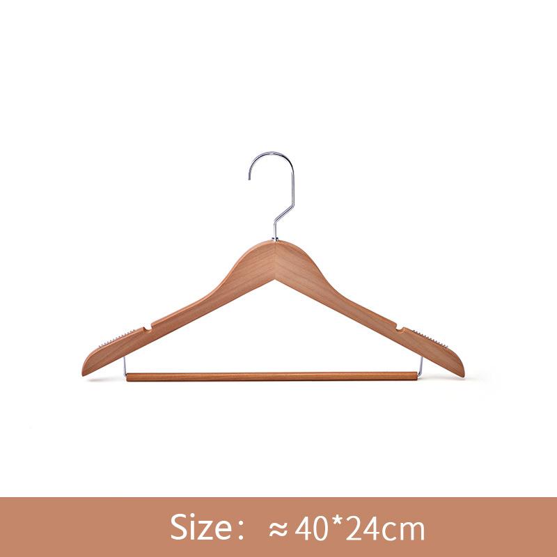 

Качественные деревянные вешалки, органайзер для одежды в гардеробе с деревянной перекладиной для костюмов, платьев, пиджаков, нескользящая вешалка для брюк для хранения в шкафу 5PCS