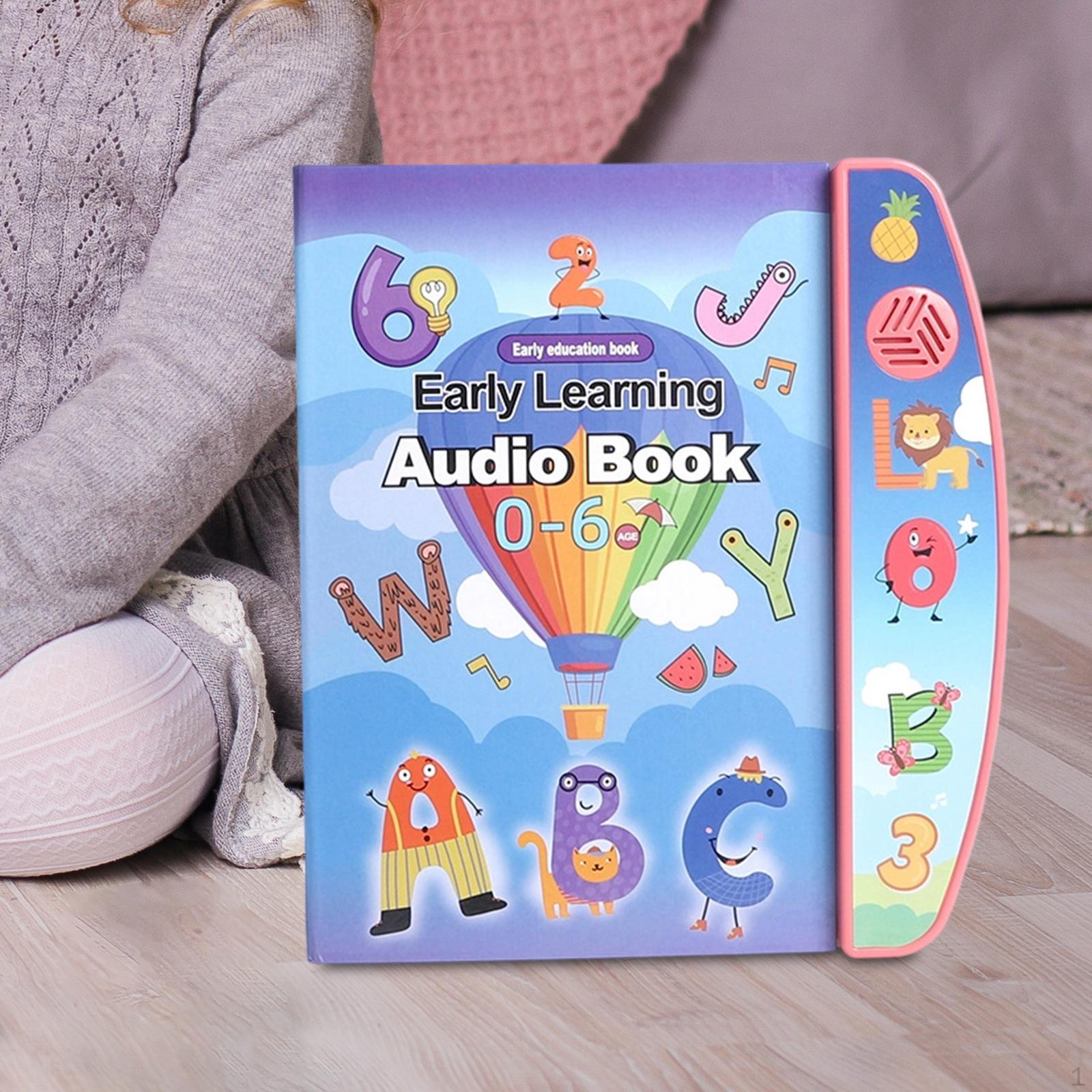 

Обучающая говорящая книга для изучения английского языка Раннее аудио Креативное Дошкольное Умный Алфавит Познавательный розовый