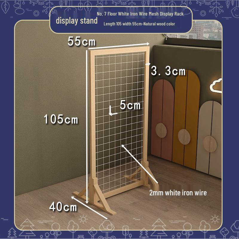 Handmade Display Shelf: Grid Photo Frame & Plant Rack for Kindergarten & Crafts