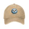 Amiga Psygnosis Owl Washed Denim Cap Casual Baseball Caps Adjustable Hat Summer Unisex Baseball Hats