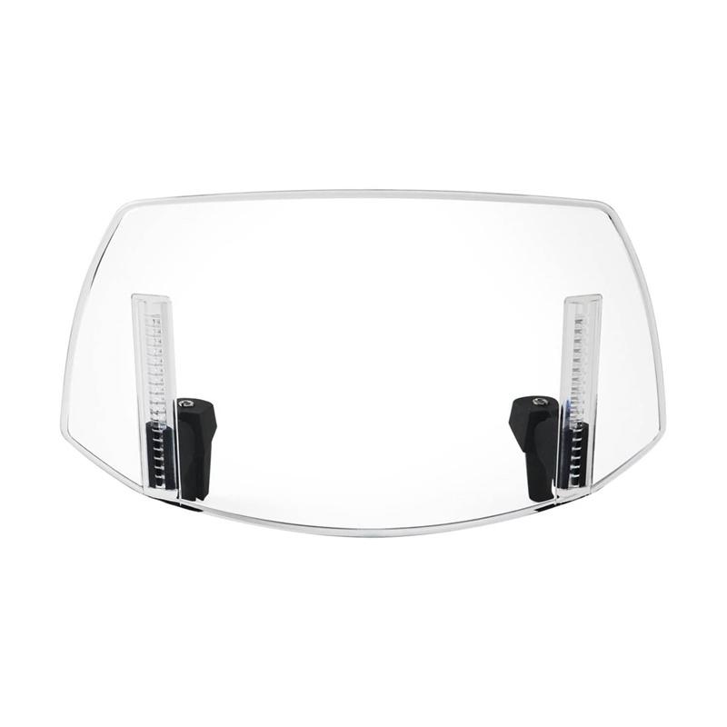 Motorcycle Windshield Extension Windscreen Deflector Adjustable Clip-On Windshield Universal For Most Motorcycle