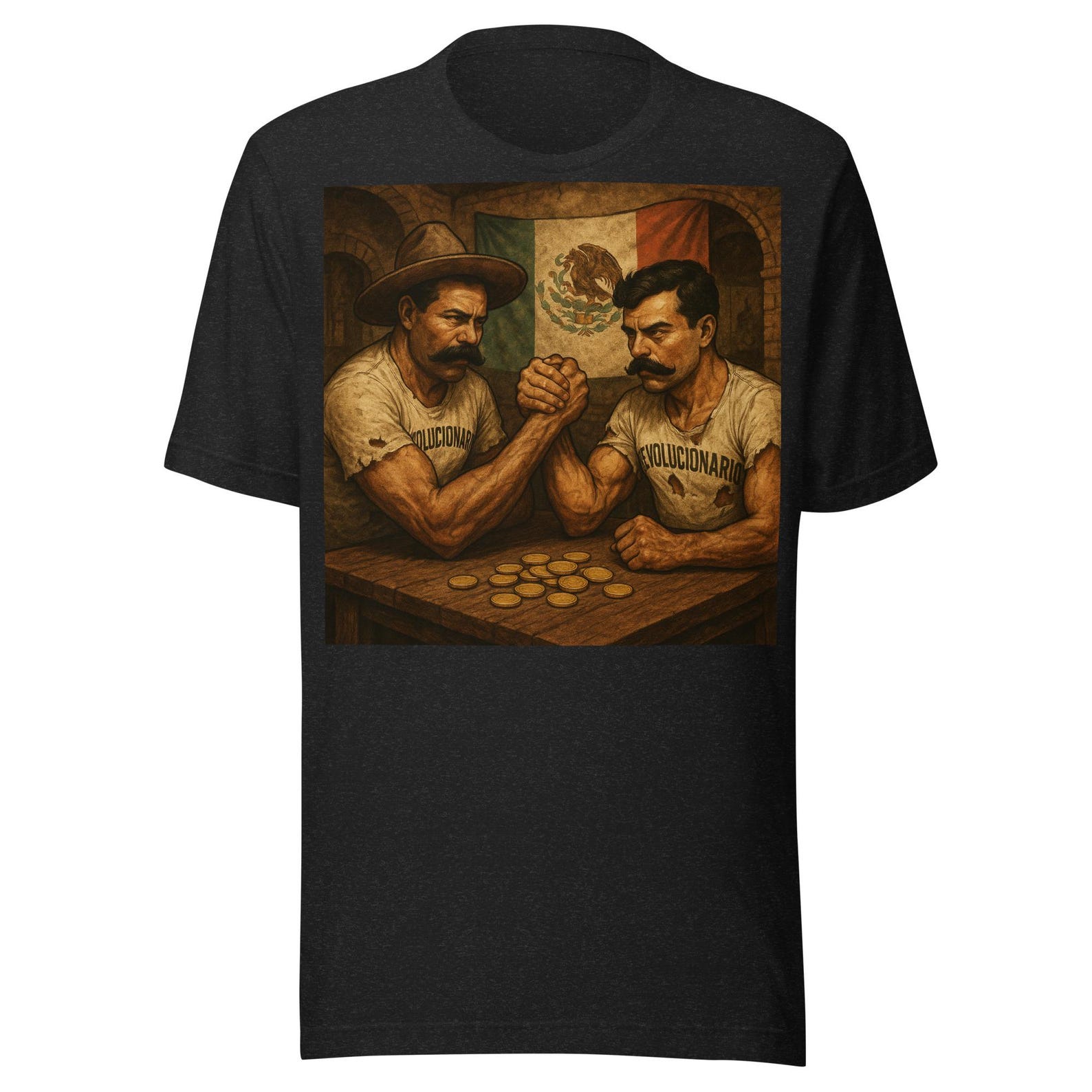 Villa Zapata Arm wrestling Unisex t-shirt 2XL
