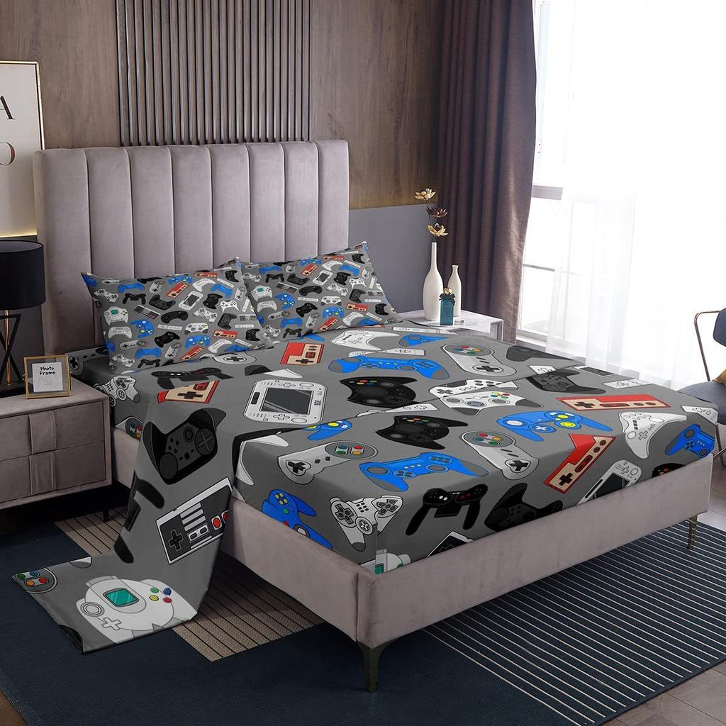 Camouflage Personalized Pattern Bed Hat Four-piece Bedding Set Bedroom Dormitory Bedding Decoration