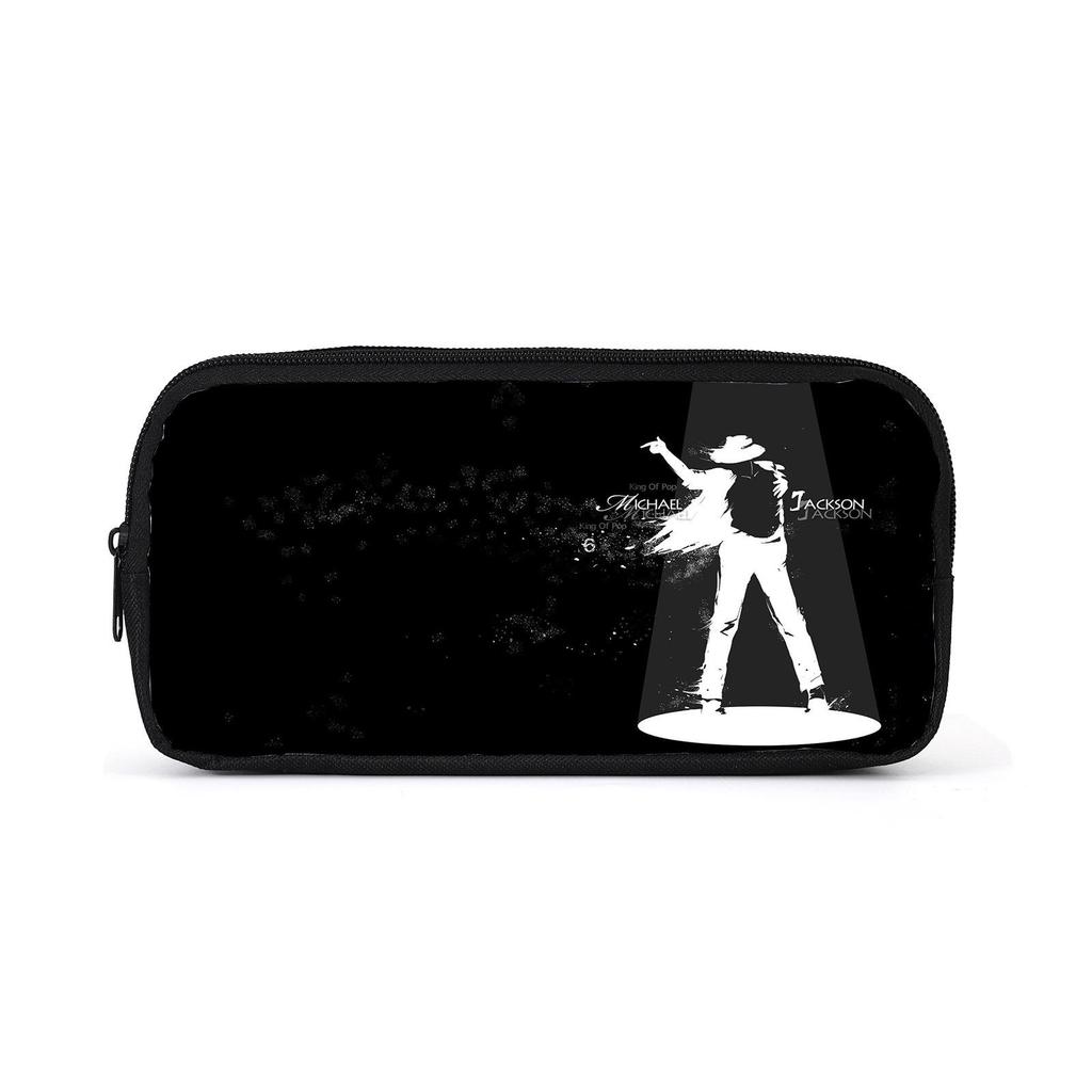 Michael Jackson Student Pencil Case - Simple Style Printed Stationery Bag