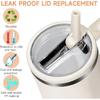 40oz Flip Straw Leak Proof Lid for Stanley H2.0 Quencher ProTour Tumbler Lid Replacement for Stanley Cup Accessories Straw Cover Cup Holders 5
