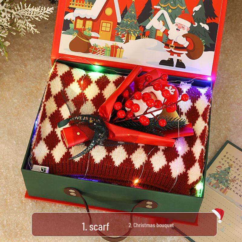 Ai Qiyi A1 Christmas Gift Thermos Cup Set with Scarf & Bouquet SD-016