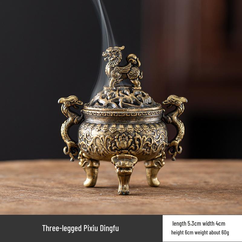 Creative Alloy Mini Indoor Incense Burner - Perfect for Homes, Hotels, and Small Decorative Spaces
