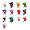3D Printed Articulated Cat Wizard Hat Cat Ornament Wearing Red Scarf Big Eyes Cat Fidget Toy with Flexible Joints for Stress Relief Desktop Decoration