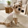 Flying Sleeve Dog Princess Dress Breathable Mesh Princess Apparel Pet Cake Skirt  Daily Wear