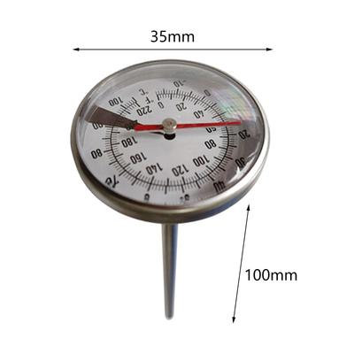 Metal Thermometer M8 Thread Kitchen Accessories Coffee Kettle Thermometer for Deep Fry Milk Coffee Pot Grill Thermometer