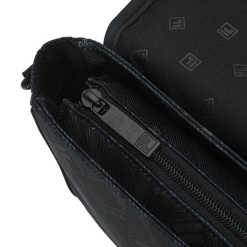 New FILA Fabric Crossbody Bag Men's Black Gray F13M528104FZA