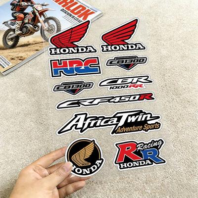 AAAJO1 FOR MUGEN TYPE R VTEC Waterproof Reflective Motorbike Stickers Easy Peel Removable Decals for Motorcycle Car