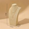 Human Shape Necklace Display Stand Velvet Cloth Ornament Holder Jewelry Show Rack  Home Showcase