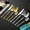 24pcs Stainless Steel Dinnerware Set Tableware Knife Fork Coffee Spoon Flatware Dishwasher Safe Kitchen Dinner Cutlery Gift
