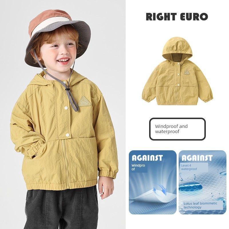 Right European Style Boys' Jacket Spring and Autumn 2026 New Model Top for Toddlers Children's Clothing Boys' Windproof Clothing