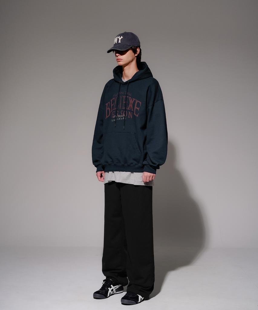 Believe Heavy Cotton Hoodie Navy Kmhd6830