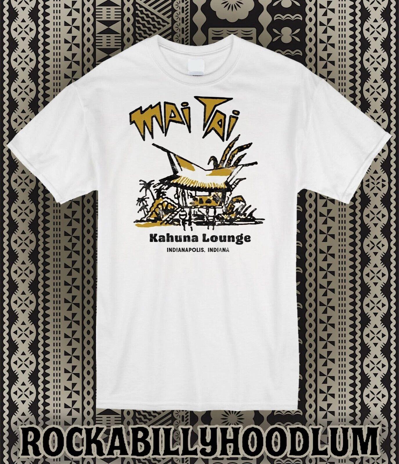 Retro Tiki T Shirt Bar Mug Restaurant Polynesian Kahuna lounge Mai Tai Indy 2XL
