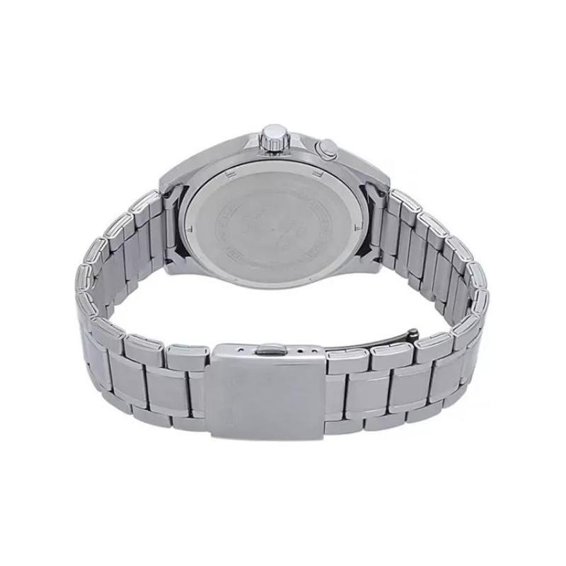 Casio STANDARD Series, Waterproof Depth 50m, Quartz, Steel Strap, , Men's Watch, Black Dial MTP-E204D-1AVDF