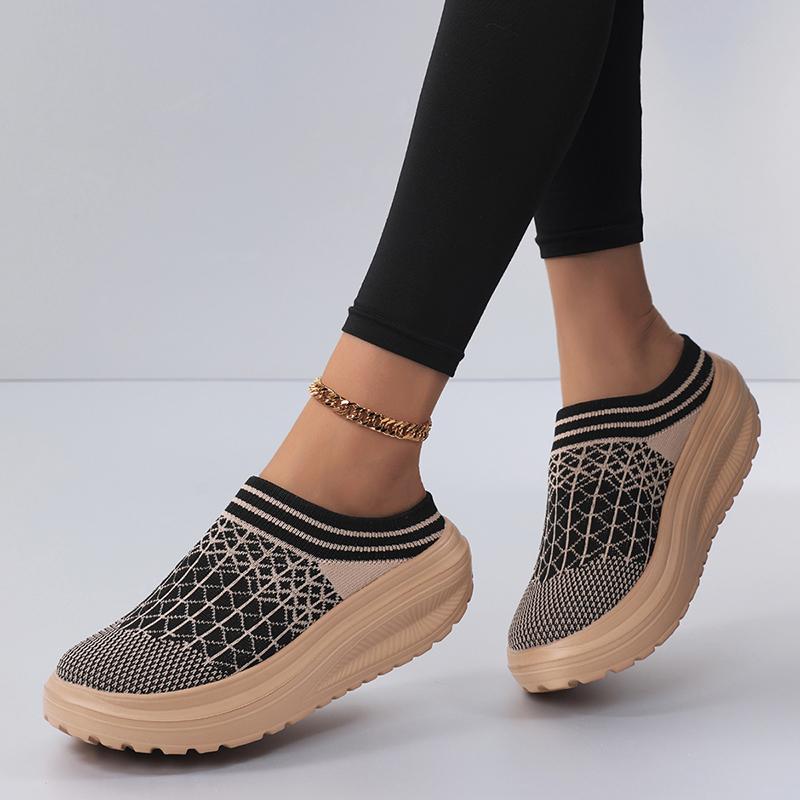 Pantofi Casual Damă Mocasini Slip On Fashion Confortabili Respirabili Papuci Femei Încălțăminte cu Platformă pentru Mărirea Înălțimii