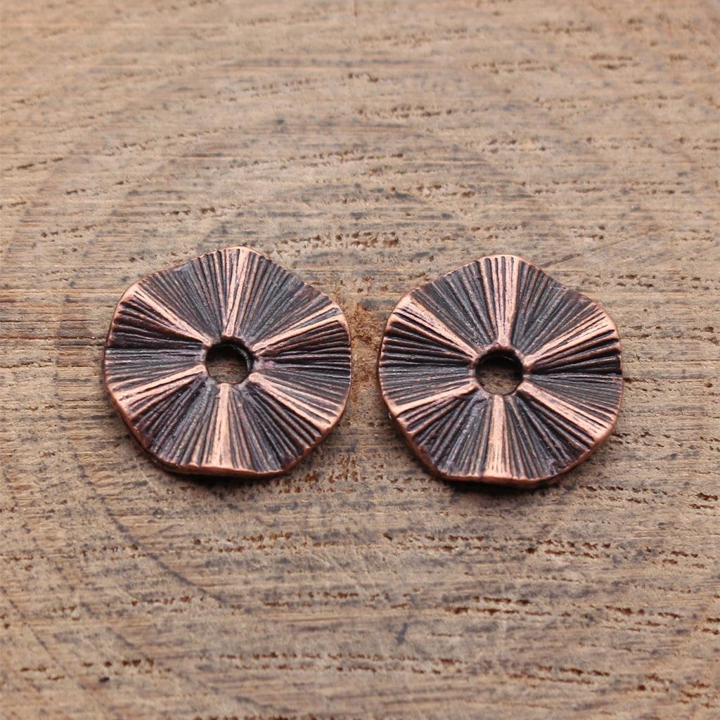 Circle Flat Position Spacer Beads Alloy Blank Disc Bulk Beaded Jewelry Making Supplies For DIY Charm