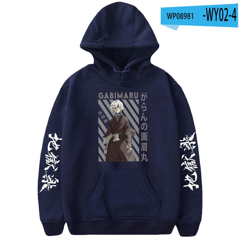 2023 Jigoku Raku Gabimaru Anime Hoodie Long Sleeve Woman Man Sweatshirts Harajuku Streetwear Jigokuraku Manga Clothes Hoodies