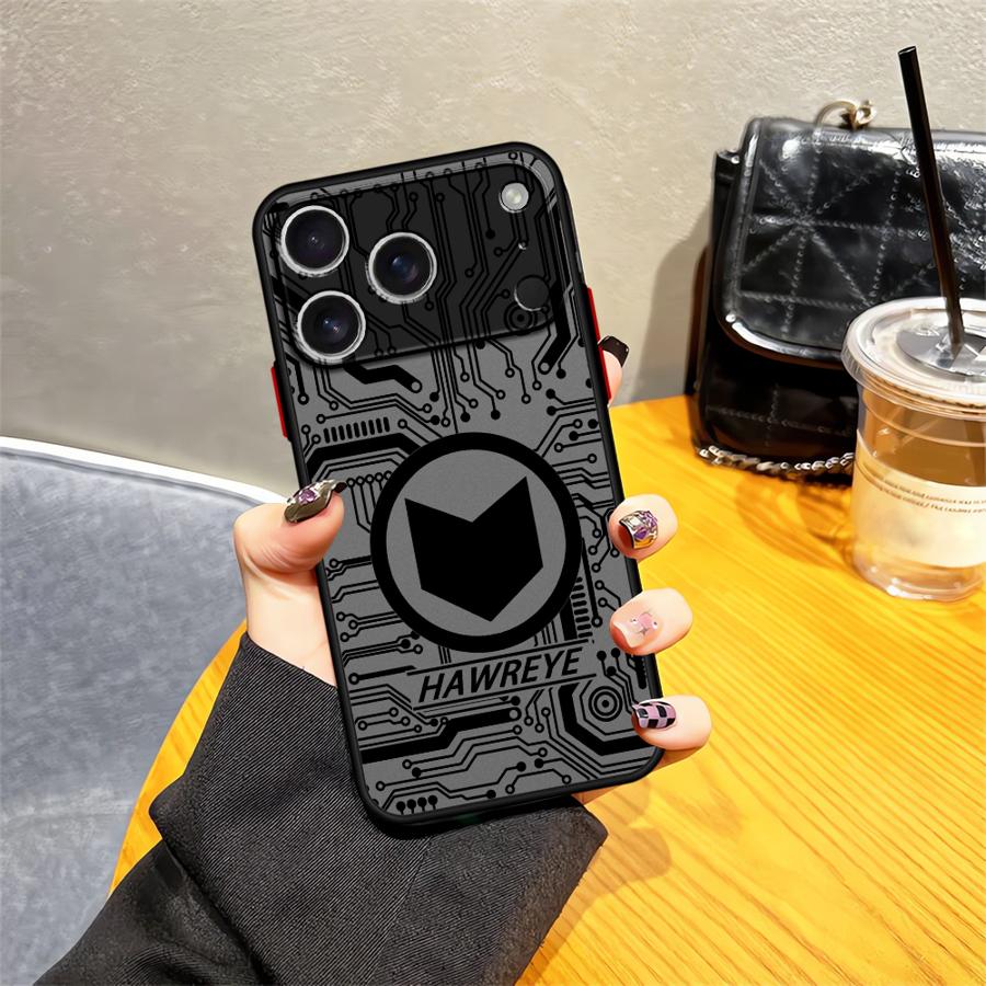Case for iPhone 17 Pro Max 14 11 12 XS XR Air 13 Mini 16 Plus 17e 15 7 8 SE Back Phone Cover Marvel Cool Hero Logo
