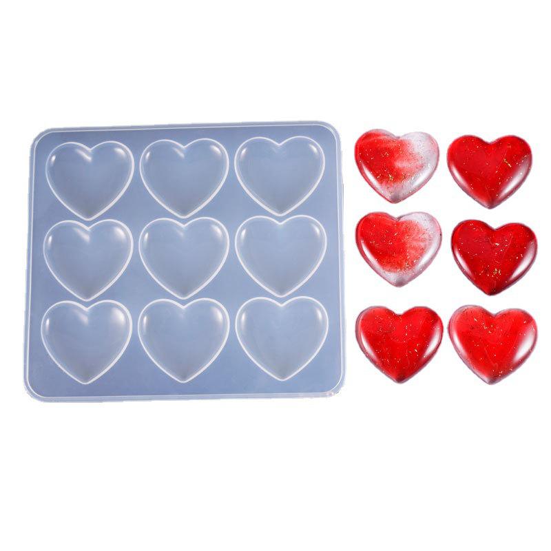 Irregular Heart-Shaped DIY Silicone Resin Mold for Creative Cake Design