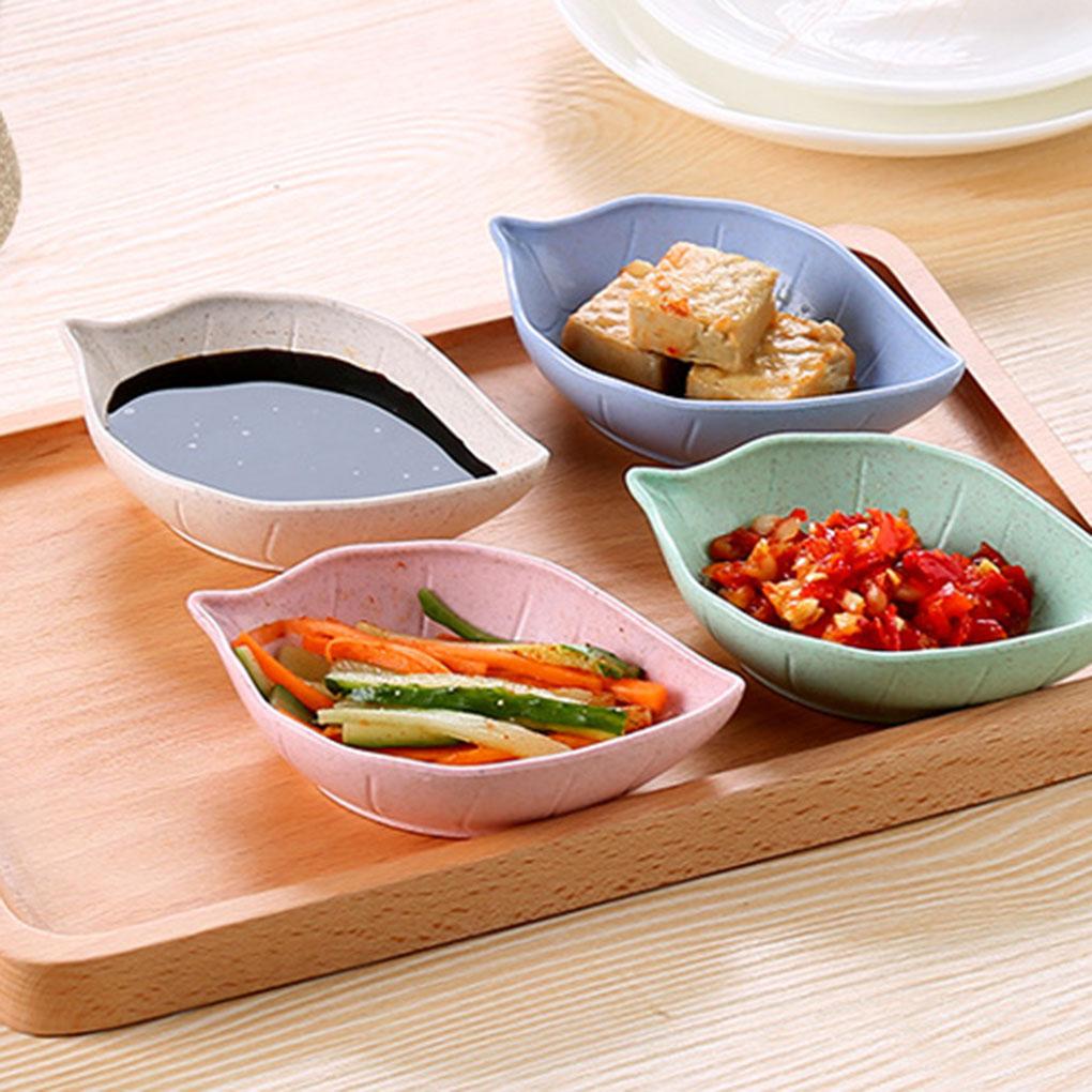 Round Food Fruit Snack Plate Seasoning Sauce Dish