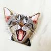 New 2Pcs Cat Patches For Clothing Iron Embroidered Patch Applique Iron On Patches Supplies Badge Stickers On Clothes Jeans Bags