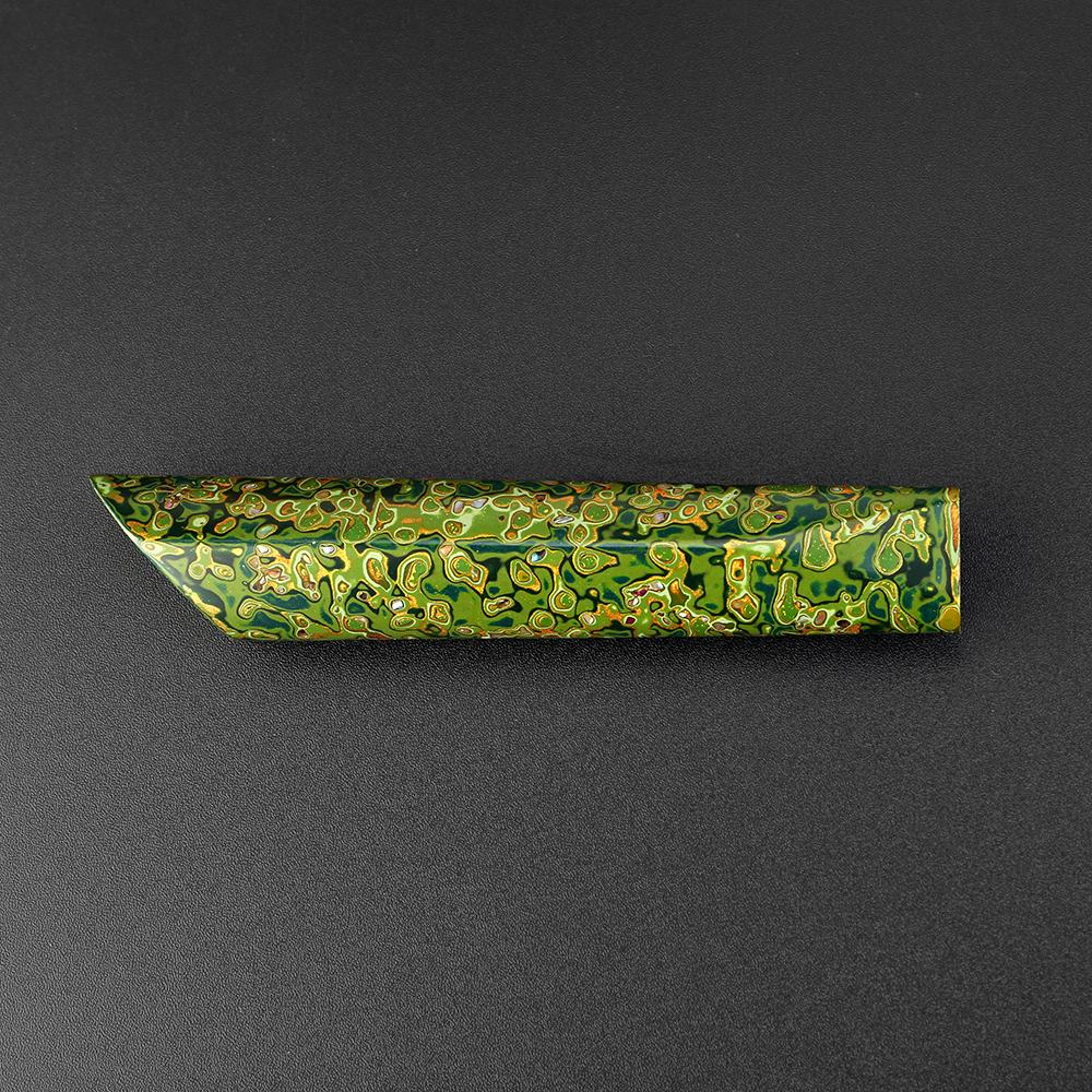 

XITUO Китай Япония Традиционная лакированная деревянная рукоять лаковая рукоять художественного ножа DIY детали кухонного ножа Японский нож DIY рукоять зелёный