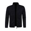 Men's Long Zipper Knitted Sweater Coat – Autumn & Winter Fleece, Trendy, Plus Size.