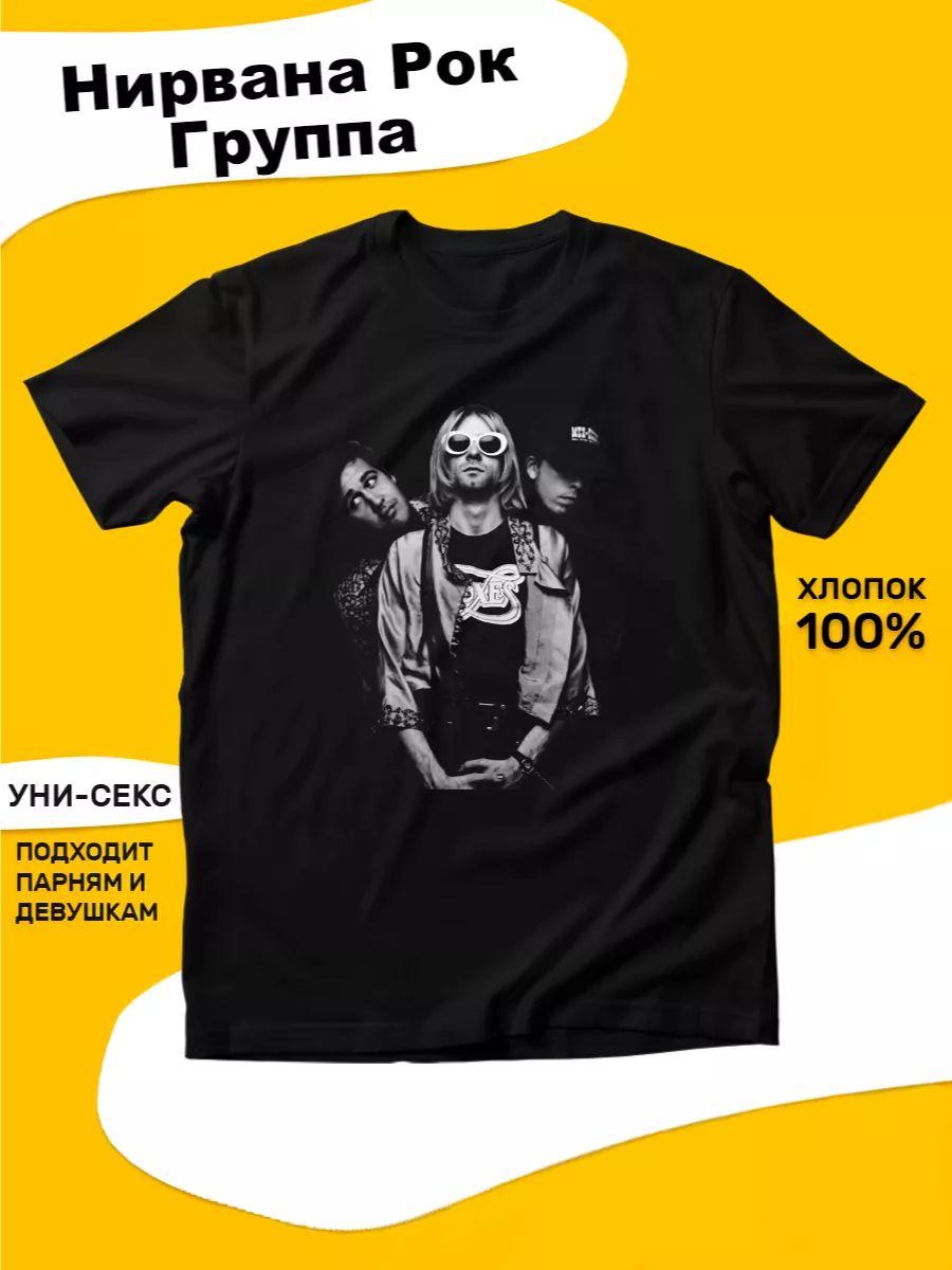 Black T-shirt with Nirvana rock band print 3XL