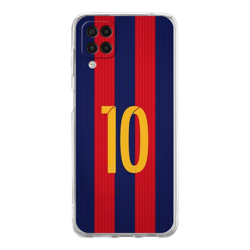 Soft TPU Cover for Samsung Galaxy A25 A23 A22 A52S A31 A72 A73 A17 A07 A13 A11 5G Transparent Phone Case Football 10 Player Bags